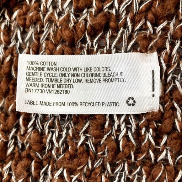 Universal Thread Sweater Womens XS Pullover V Neck Oversized Nubby Knit Brown - Picture 6 of 8